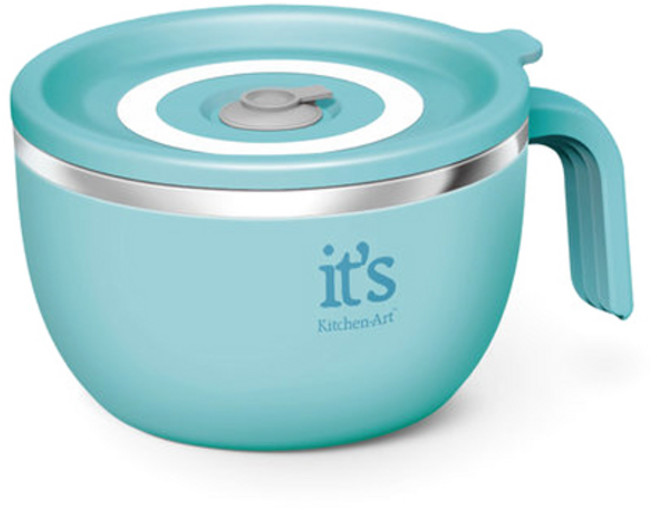 키친아트 라팔 스테인레스 핸들 라면기, 블루, 1개