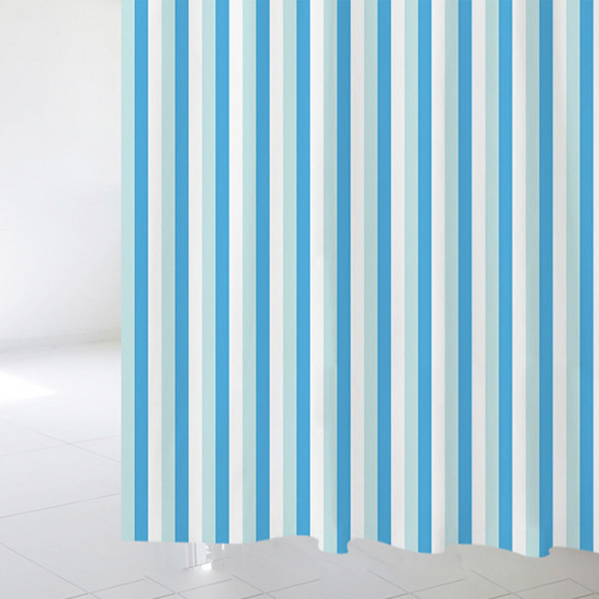 수풀 샤워 커튼 북유럽 스타일 sc894 L 1800 x 1880 mm + 플라스틱 고리 12p + 화이트봉 세트, 1세트