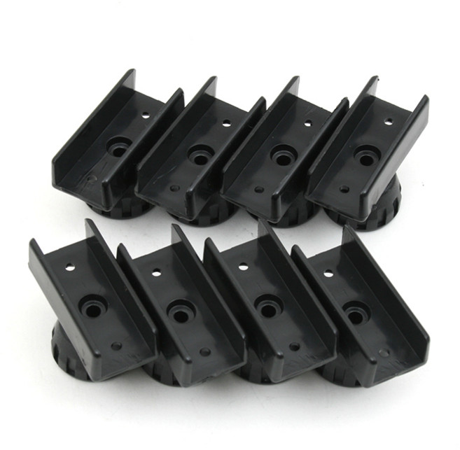 가구 조절발 18mm, 블랙, 8개