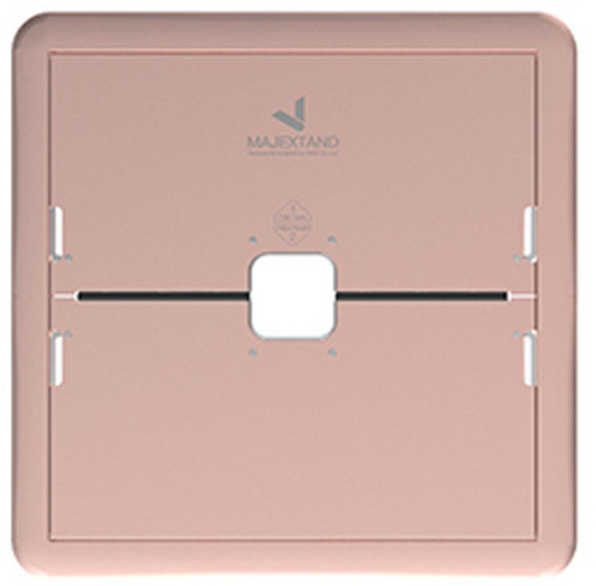 마제스탠드 6단계 높이조절 부착식 노트북거치대 1.7mm, 로즈골드, 1개