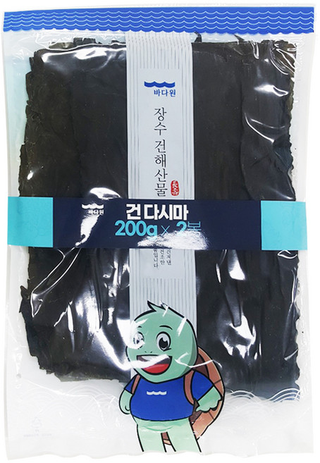 바다원 건 다시마, 200g, 2개