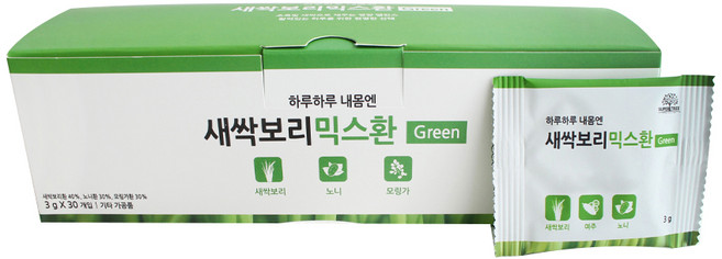 새싹보리 믹스환 Green, 3g, 30개