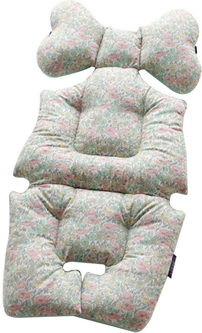 보니 라이너 유모차시트, 포피앤데이지(파스텔그린), 1개