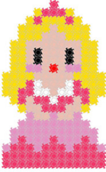 꼬마상점 꼬마블럭 10mm 디폼블럭 패키지 미니 오로라공주, 혼합색상, 1개