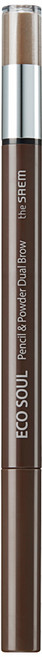 더샘 에코 소울 펜슬 앤 파우더 듀얼 브로우, 진갈색, 1개