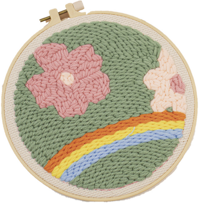 ARTJOY DIY 戳戳繡套組, 花與彩虹