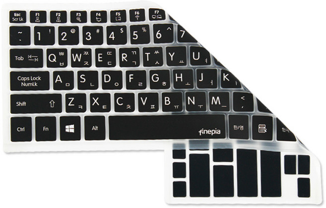 파인피아 갤럭시북 이온 NT930XCR-A38A용 문자키스킨 A타입, 블랙, 1개