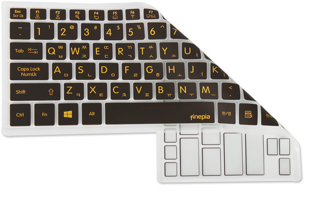 파인피아 갤럭시북 플렉스2 NT930QDZ-A51AZ WIN10용 문자키스킨 A타입, CHOCOLATE, 1개