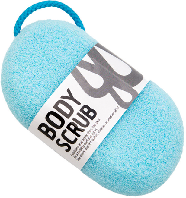 퓨어레인 바디스크럽 샤워스폰지 소프트, 블루, 1개입, 1개