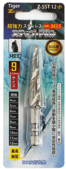 제스트 스텐용 스텝 드릴 소, 1개