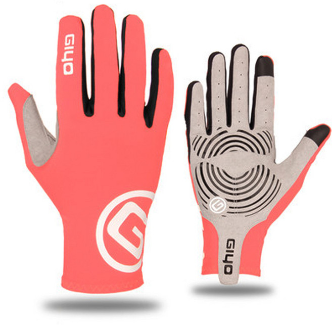 지요 휴대폰 터치 라이딩 긴장갑 양손착용 S02, 분홍