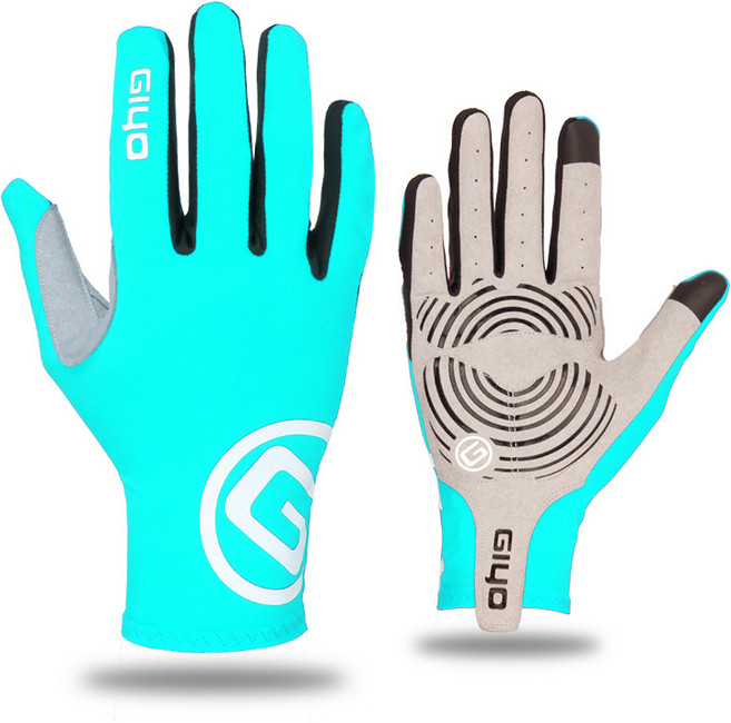 지요 휴대폰 터치 라이딩 긴장갑 양손착용 S02, 하늘