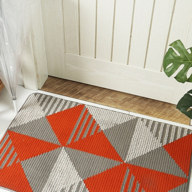 모던 패턴 폭신폭신 발매트 + 미끄럼방지 스티커 5p, 타입 1