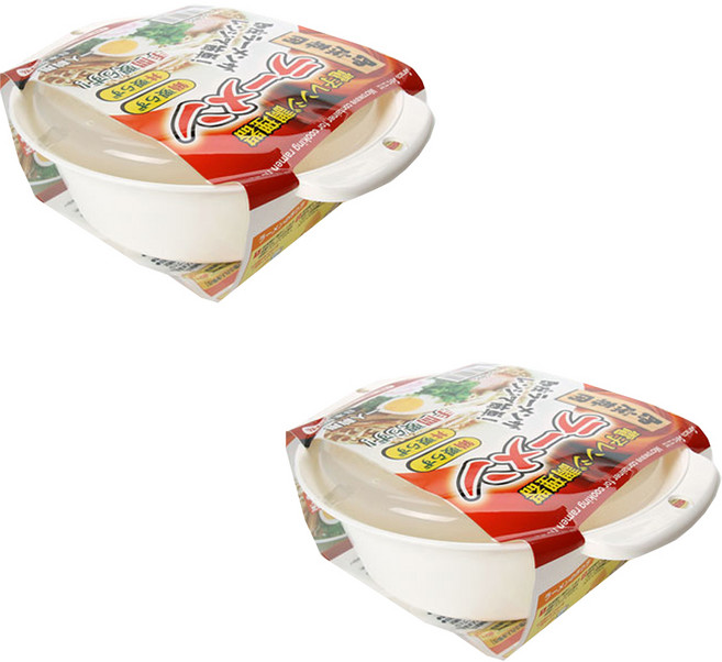 유하우스 사나다 전자레인지 라면쿡 용기, 혼합색상, 2개