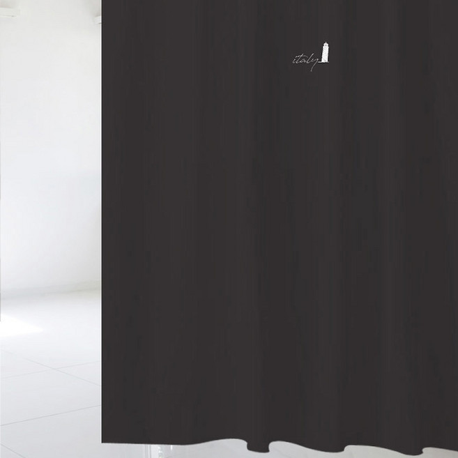 디자인수풀 북유럽 스타일 샤워 커튼 sc889 S + 고리 12p + 화이트봉 세트, 1세트