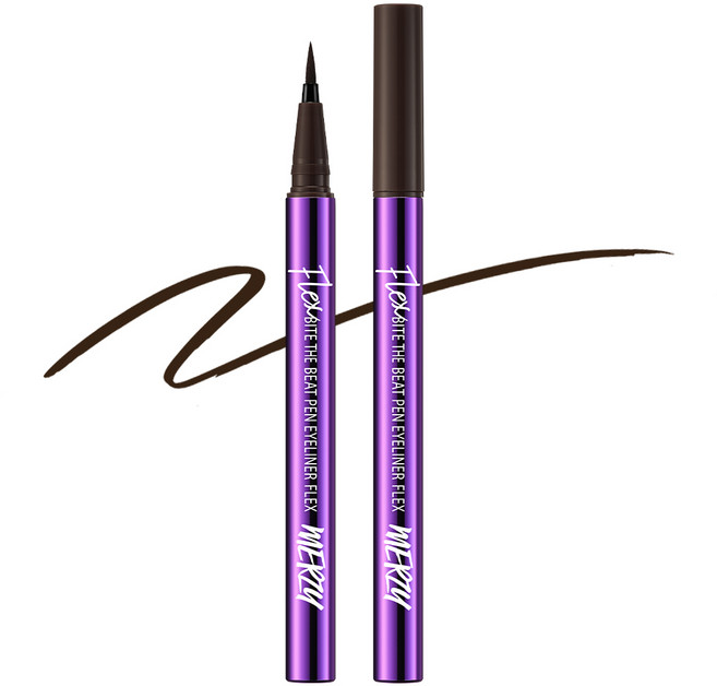 머지 바이트 더 비트 펜 아이라이너 플렉스 0.6g, 1개, 모던브라운