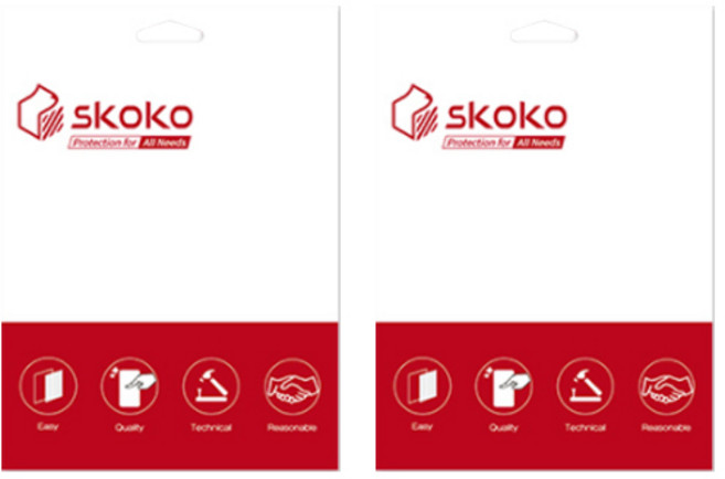 스코코 저반사 리얼핏 휴대폰 액정보호필름 2p 세트