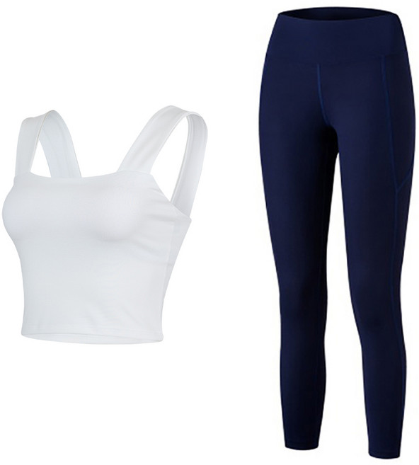 스피카 여성용 미들 요가탑 상하의 세트 SPA504