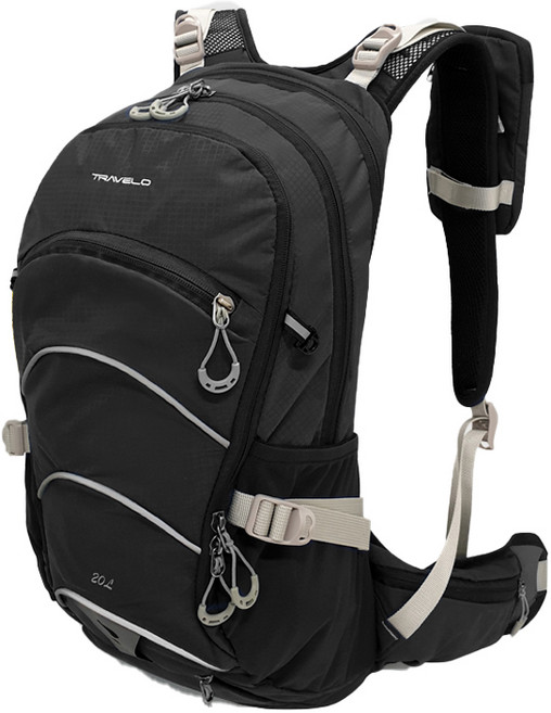 트레벨로 3D 에어사이클 자전거 배낭, 블랙, 1개