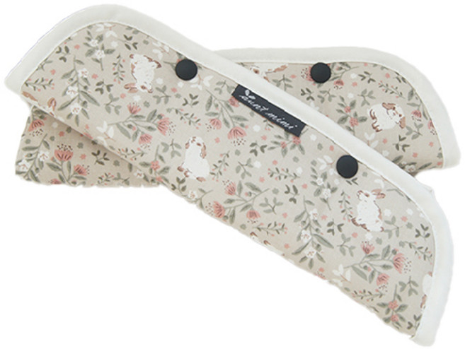 안트미미 순면 침받이 안전벨트커버, 래빗플라워, 2개