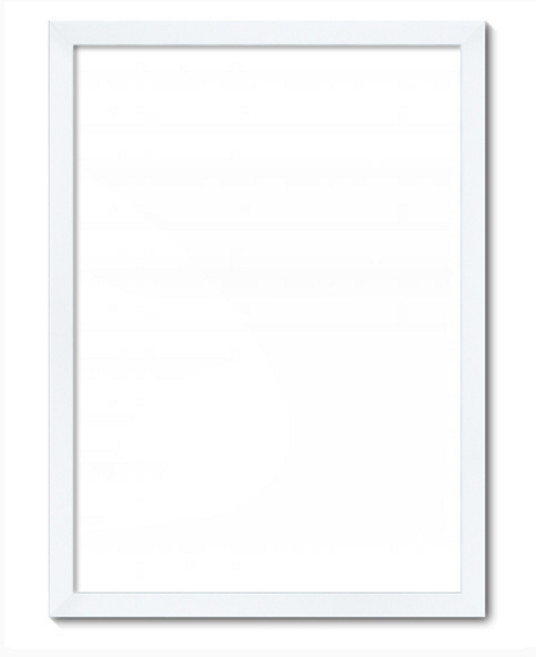 니은기억 우드 인테리어 액자, 화이트, 1개