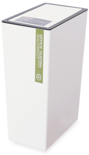 마이스타일 직사각 스윙 휴지통, 화이트