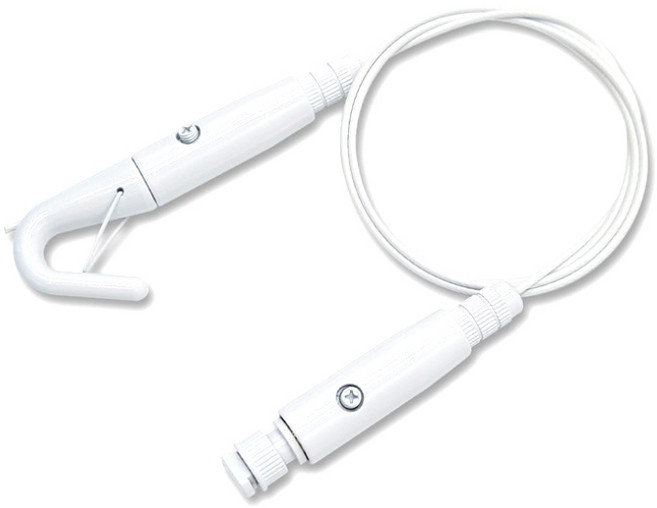 타공판닷컴 천장 레일용 와이어 액자걸이 원터치, 화이트, 1개