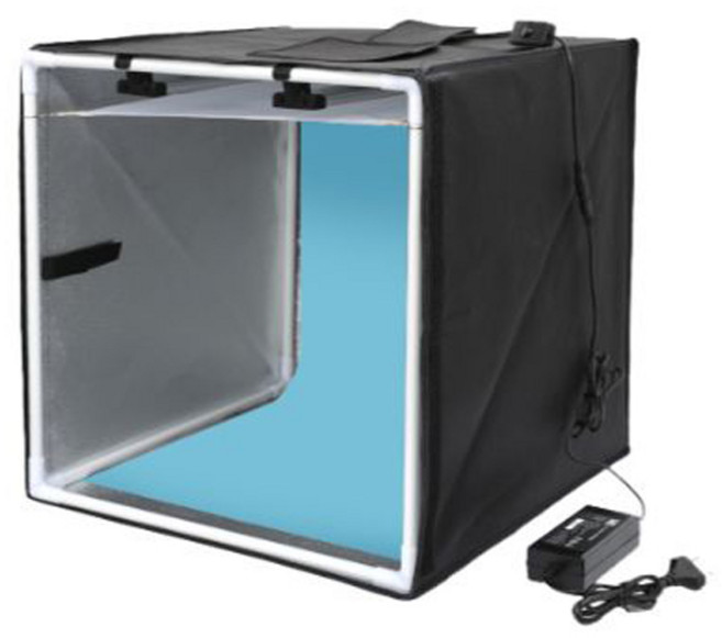 대한몰 프레임 포토박스 LED 조명 휴대용 스튜디오 80 x 80 x 80 cm + 배경지 5종 + 디퓨저 2종 세트, 1개