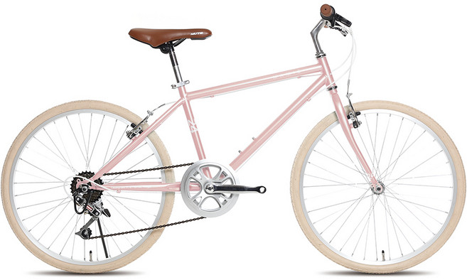 지오닉스 2021년형 메이미 26 자전거 380mm, 핑크 + 화이트, 1개