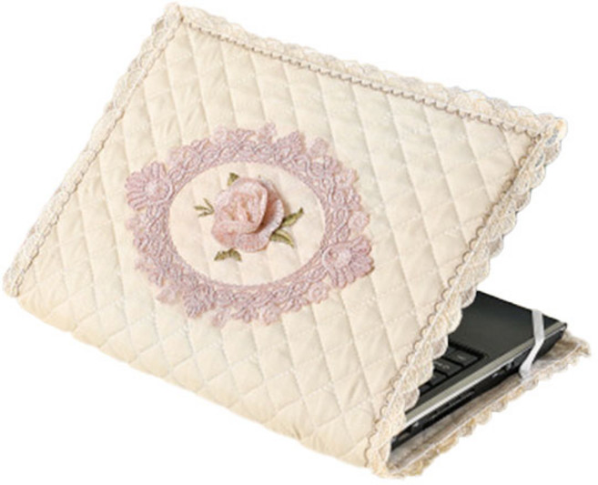 페어링 노트북 누빔 커버, 베이지로즈, 1개