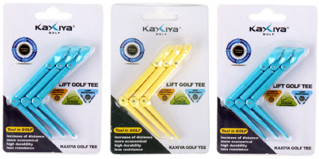 카시야골프 리프트 골프티 3p x 3, 랜덤발송
