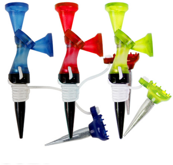 카시야골프 멀티 마그넷 골프티 3p, 랜덤발송