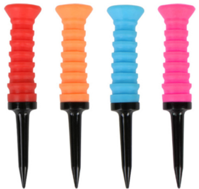 카시야골프 엘라스틱 싱글 골프티 4p 세트, 랜덤발송, 1개