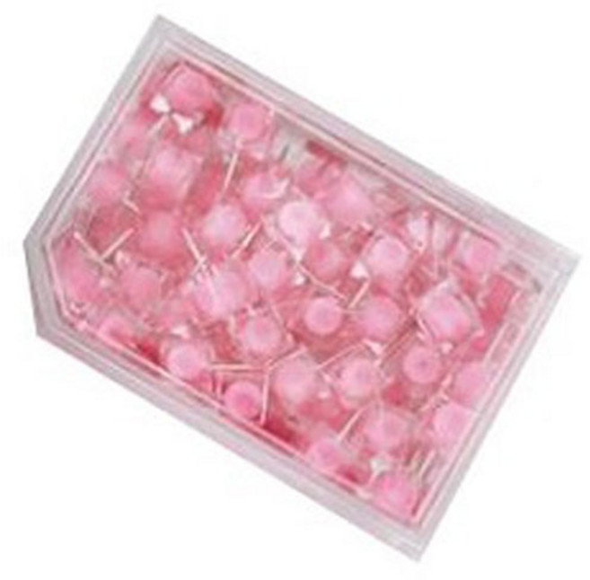 키밍 예쁜 캔디 압정 로즈핑크, 80개입, 1개