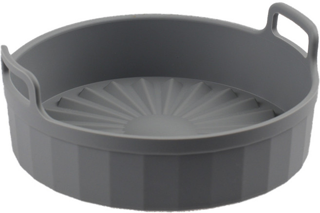 에어프렌드 실리콘 에어프라이어 용기 특대형 22cm, 그레이, 1개