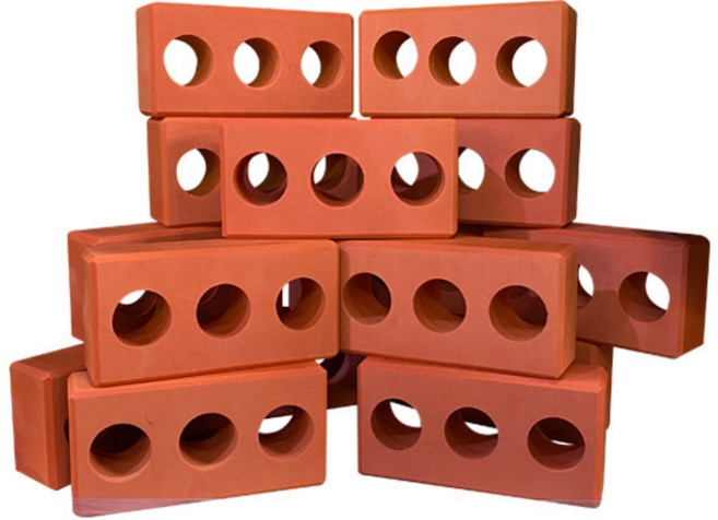 캐스비 튼튼 벽돌블럭 40p 2090, 갈색, 1개