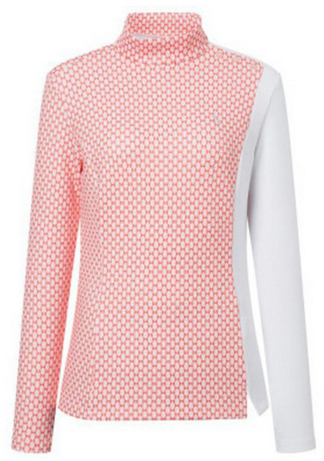 헤지스 여성용 패턴 믹스 긴팔 약기모 이너 HWTS1A161