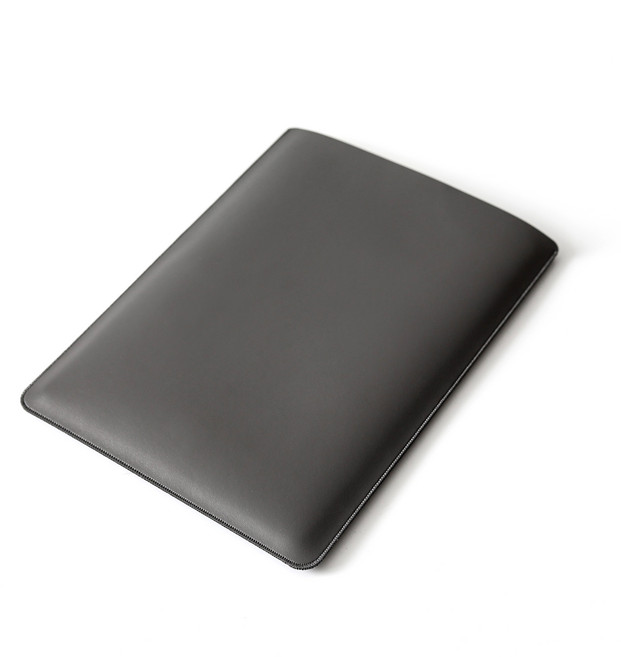 이킵먼트 맥북 가죽 슬리브 파우치, Space gray, 1개