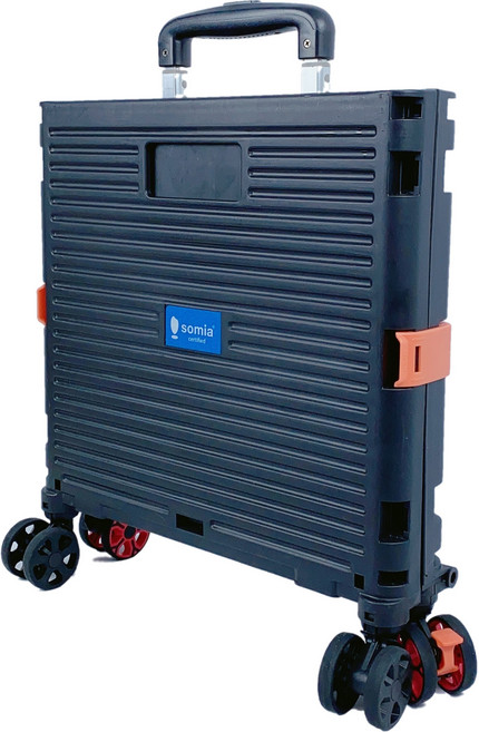 소미아 프리미엄 만능 스피너 카트 전체 + 뚜껑, 블랙, 1세트