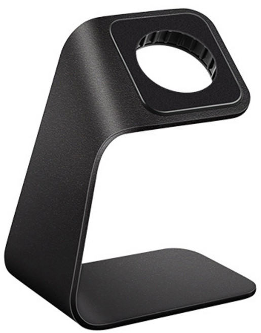 다퍼남 애플워치 알루미늄 스탠드 충전용 거치대, 블랙, 1개