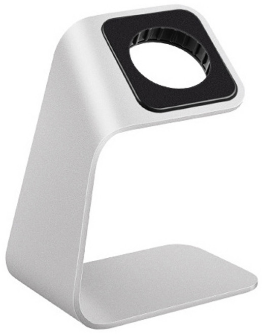 다퍼남 애플워치 알루미늄 스탠드 충전용 거치대, 실버, 1개