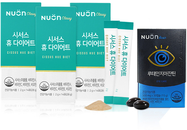 뉴온 시서스 휴 다이어트 식품 14개입 x 3p + 루테인지아잔틴 세트, 1세트, 28g