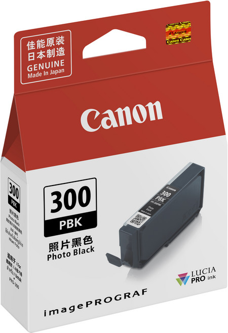 Canon 佳能 PFI-300PBK ASA 原廠墨水, 相片黑, 1個