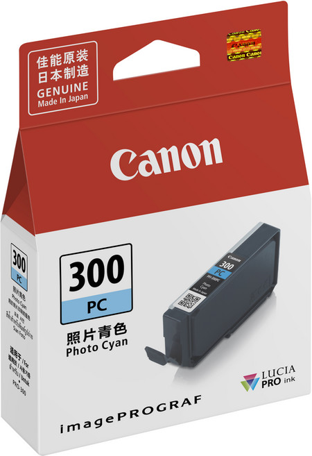 Canon 佳能 PFI-300PC ASA 原廠墨水, 相片藍, 1個