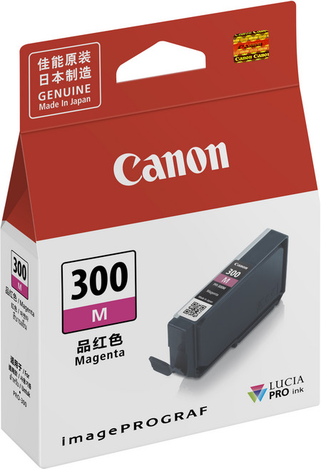 Canon 佳能 PFI-300M ASA 原廠墨水, 洋紅色, 1個