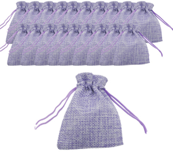 컬러 마소재 포장 주머니 소, 퍼플, 20개