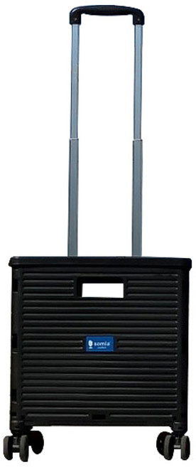 소미아 프리미엄 만능 캠퍼 카트 + 뚜껑, 블랙, 1세트