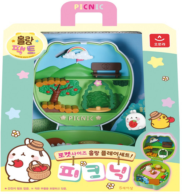 오로라월드 몰랑팩트 아보카도 03피크닉 완구, 혼합색상, 1개