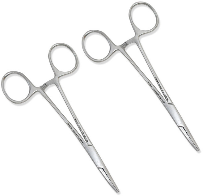 의료용 포셉 겸자 곡선 12.5cm, 2개