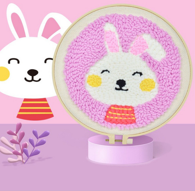 Gomigomi 戳戳繡 6款 DIY 全套組, 可可兔, 1個